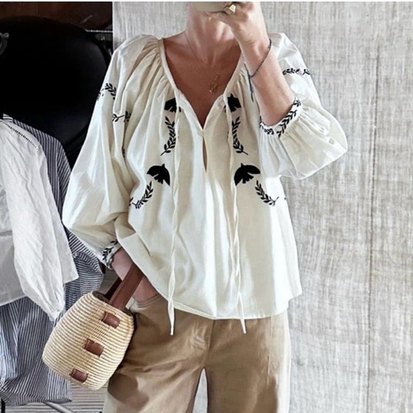 Emerson Fry Lucy Dove embroidered top - Picture 4 of 12